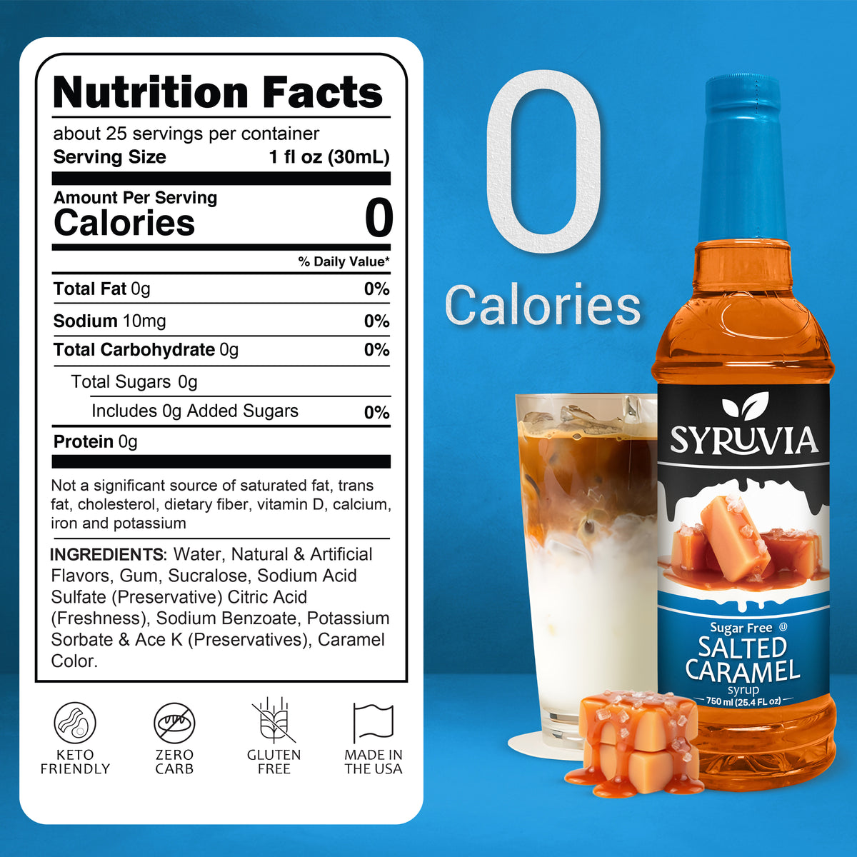 Sugar-Free Salted Caramel Syrup Syruvia