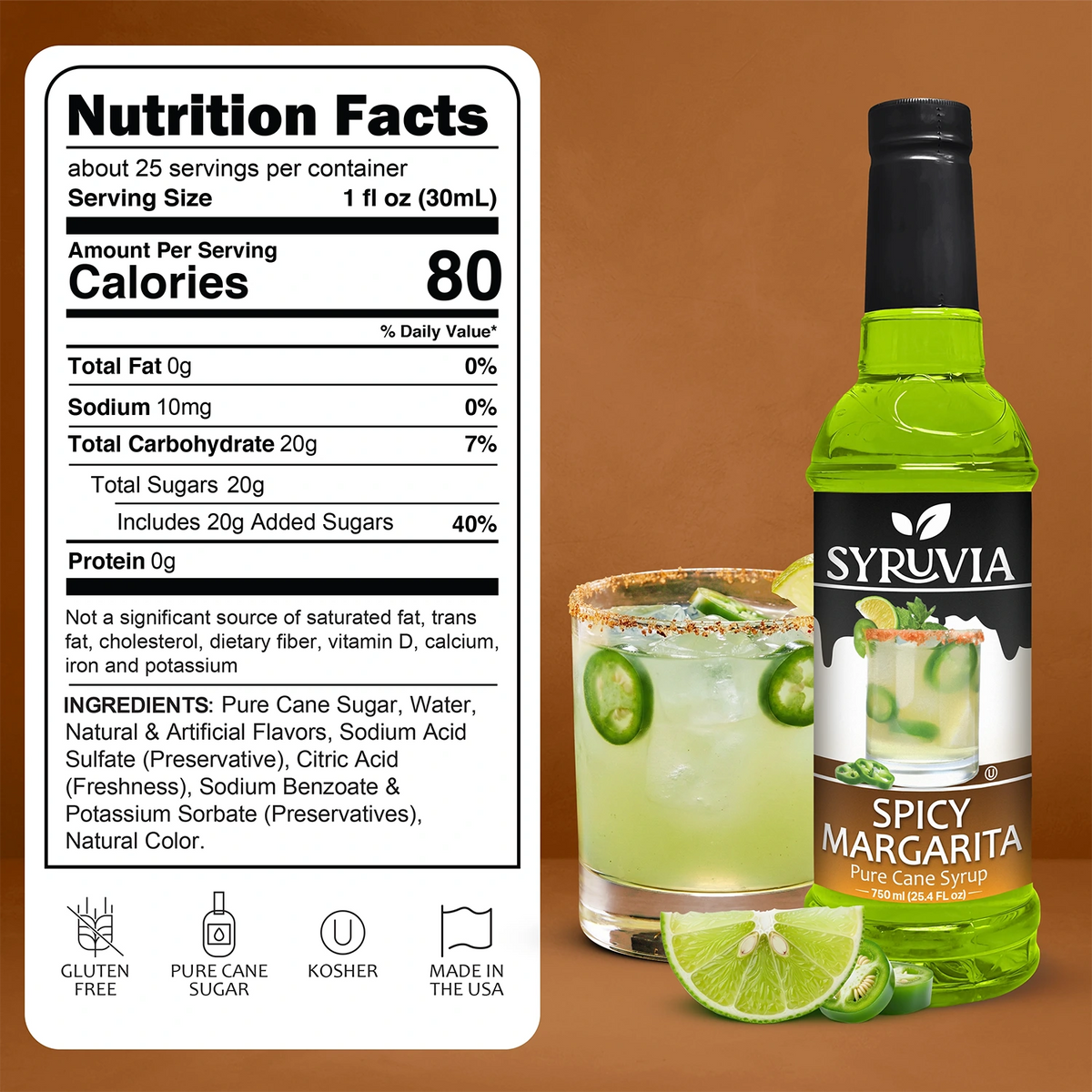 Spicy Margarita Syrup Syruvia