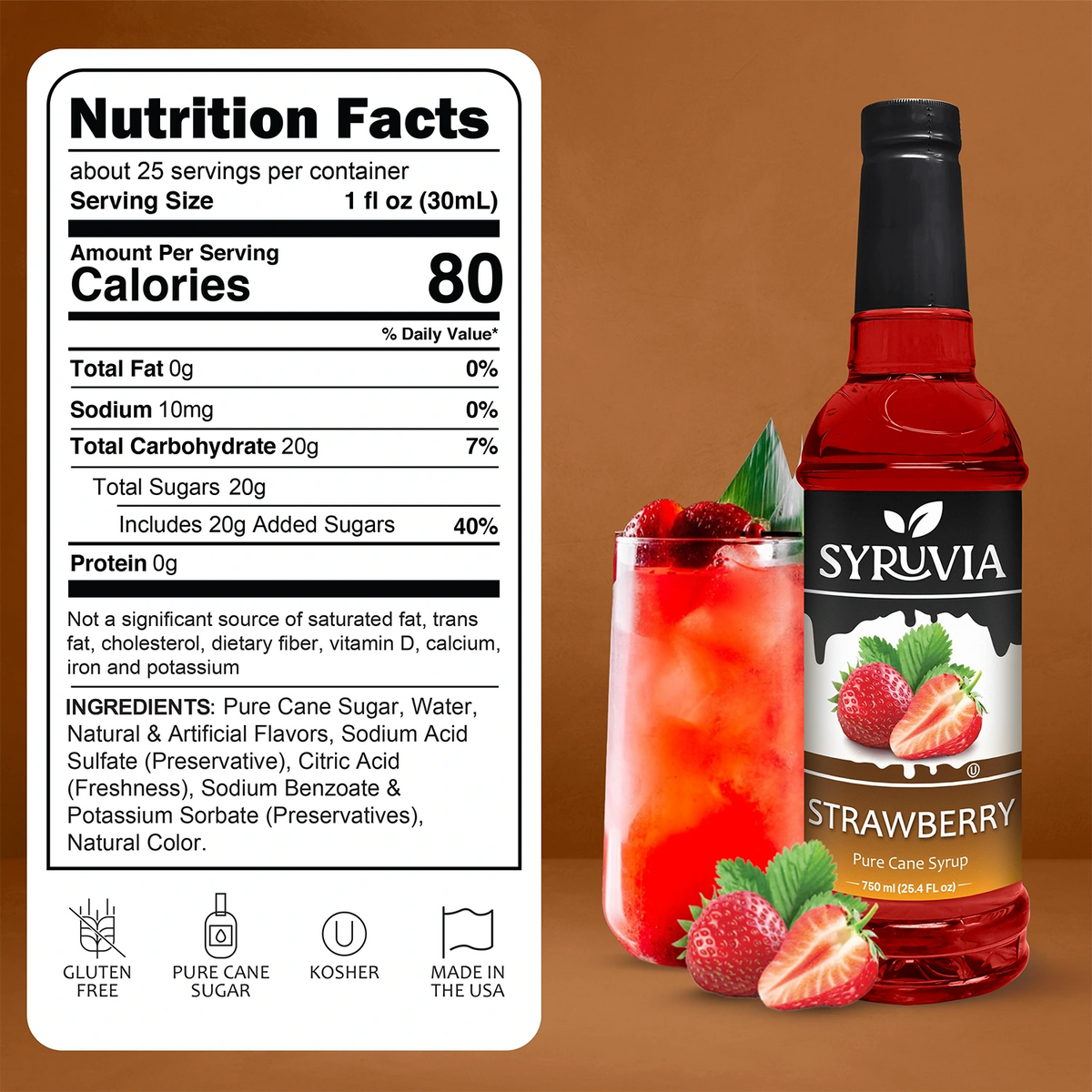 Strawberry Syrup Syruvia