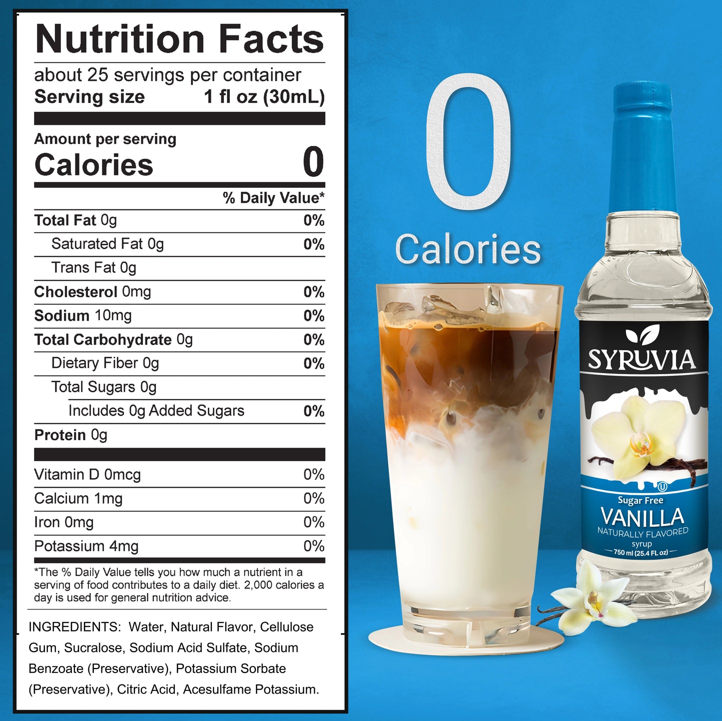 Sugar-Free Vanilla Syrup Syruvia