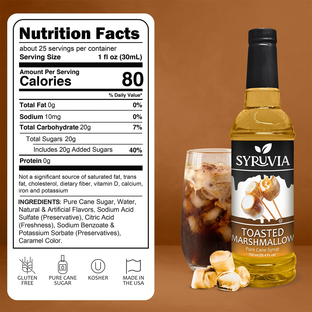 Toasted Marshmallow Syrup Syruvia