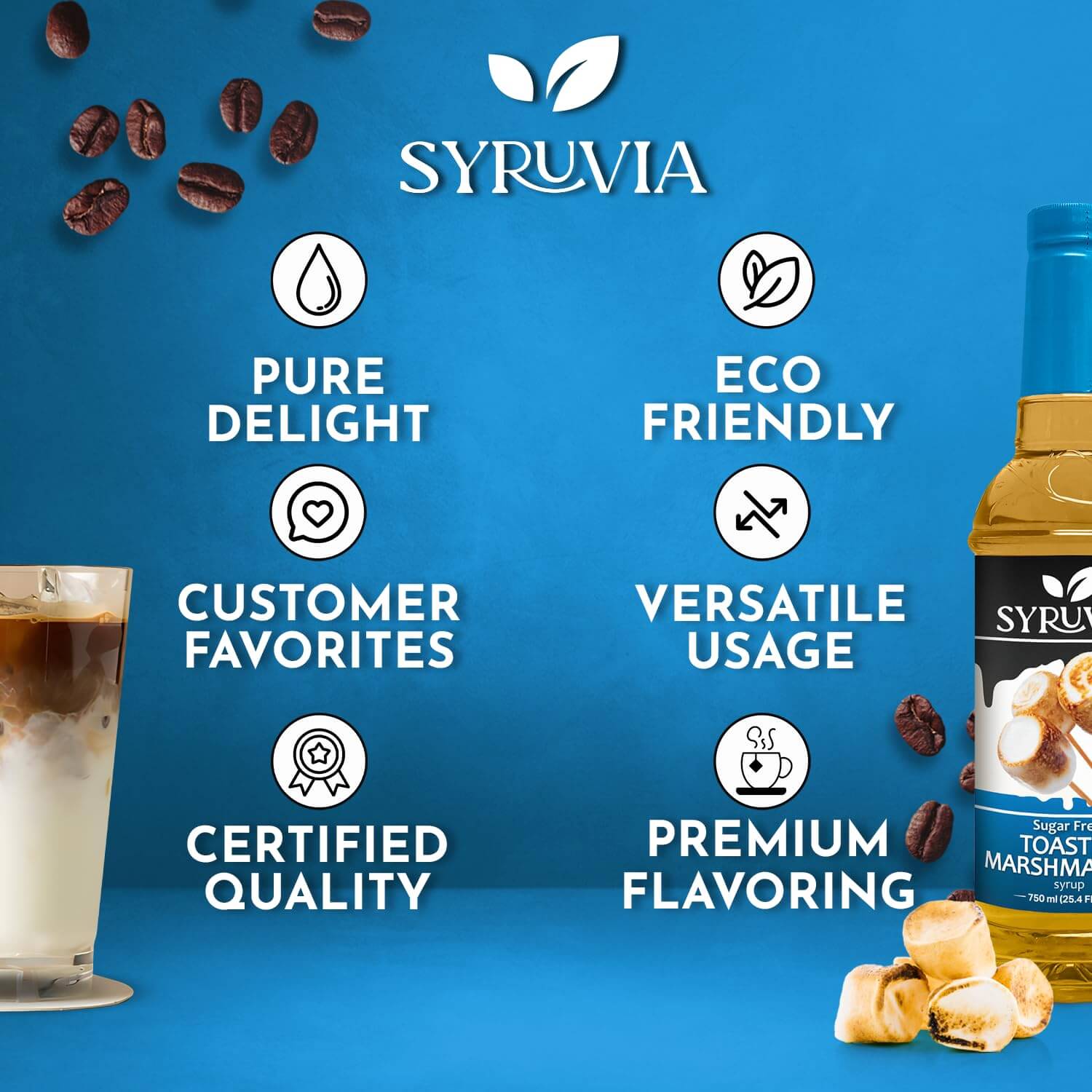 Toasted Marshmallow sugarfree coffee syrup