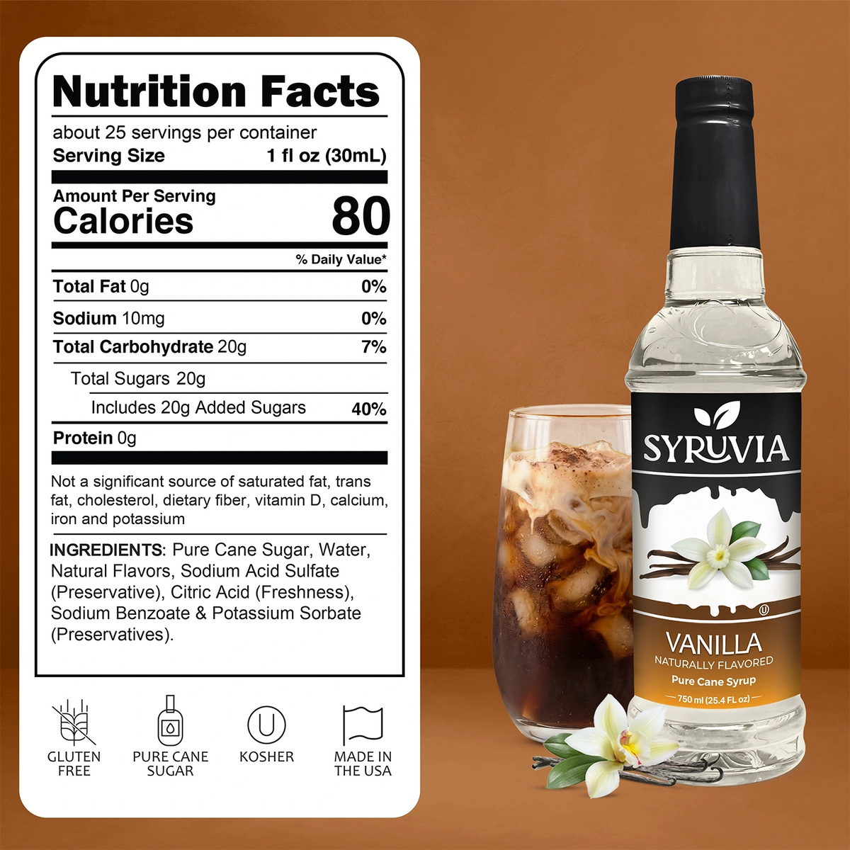 Vanilla Syrup Syruvia