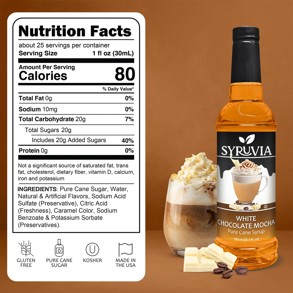 White Chocolate Mocha Syrup Syruvia