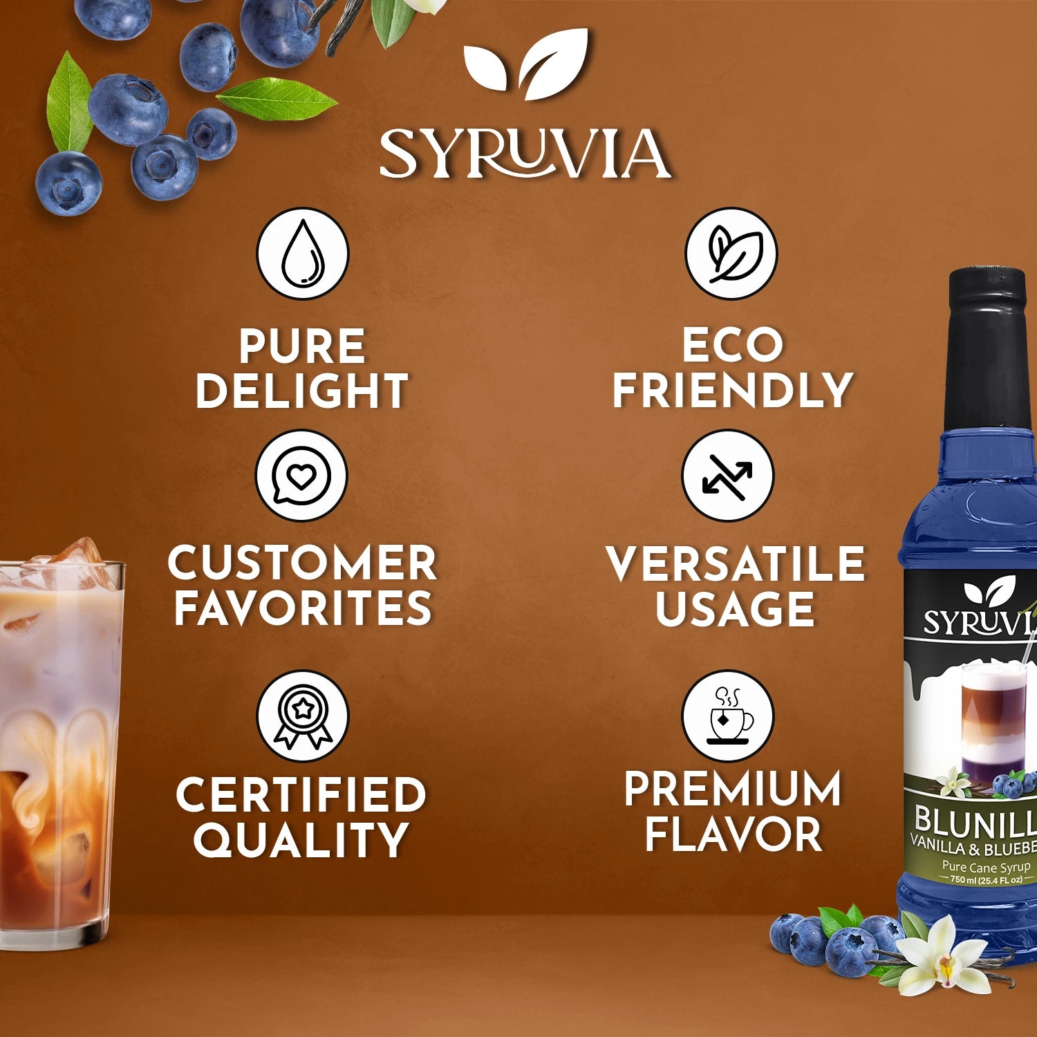 blunilla flavored coffee syrup