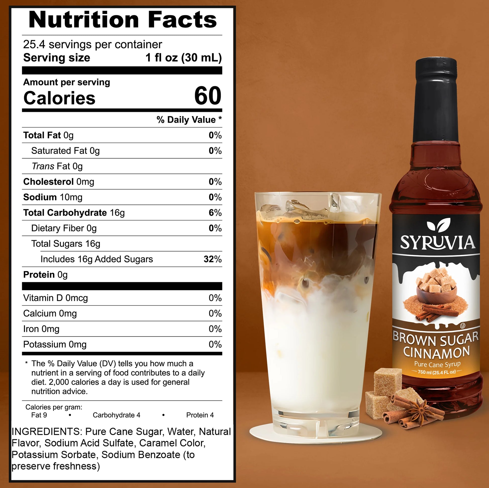 brown sugar syrup nutrition facts 
