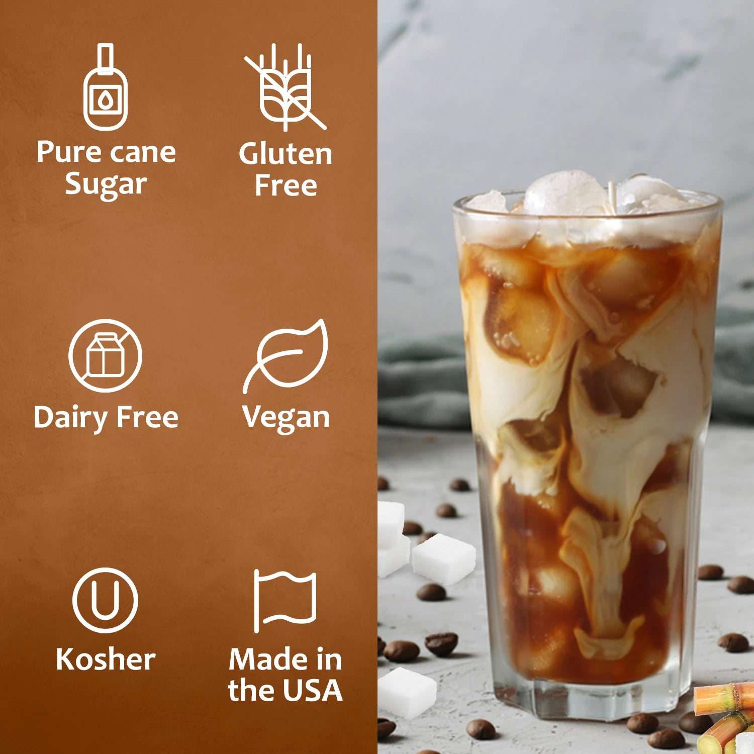 cane sugar syrup for coffee