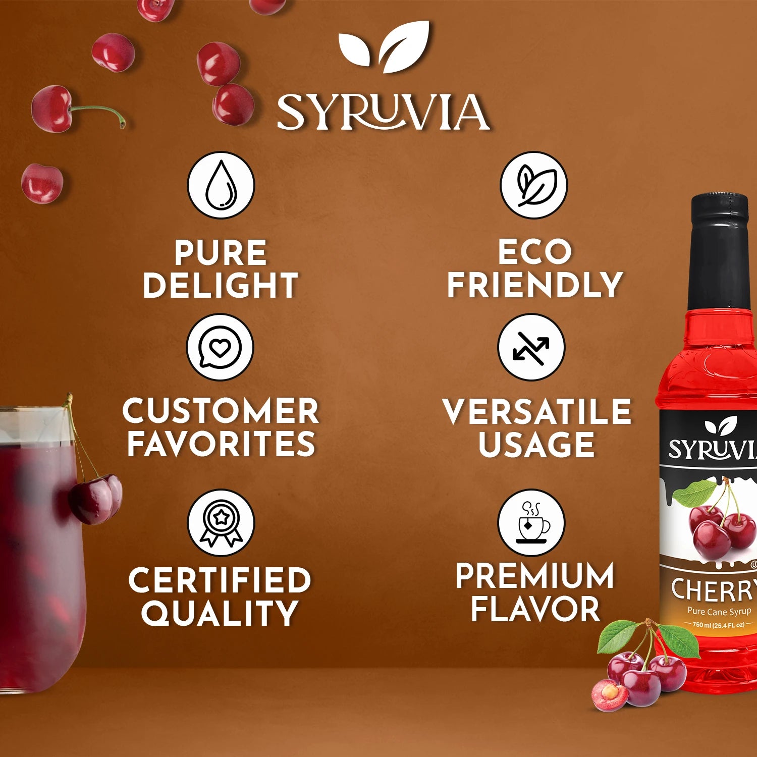 cherry fruit flavoring syrup