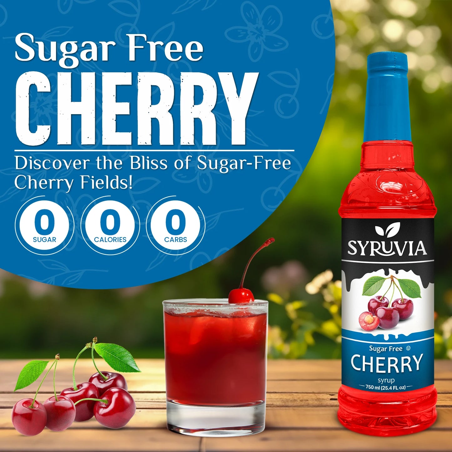cherry syrup for coffee sugar free