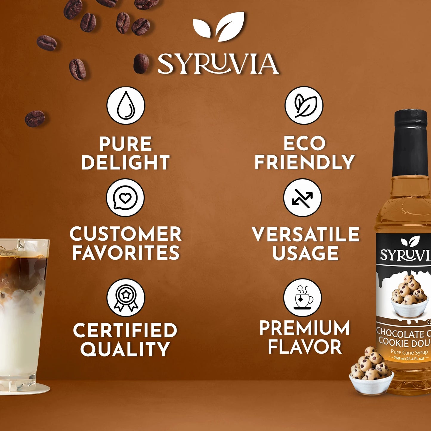 chocolate chip cookie dough coffee syrup