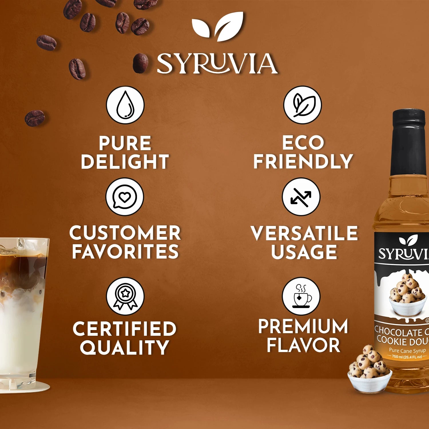 chocolate chip cookie dough coffee syrup