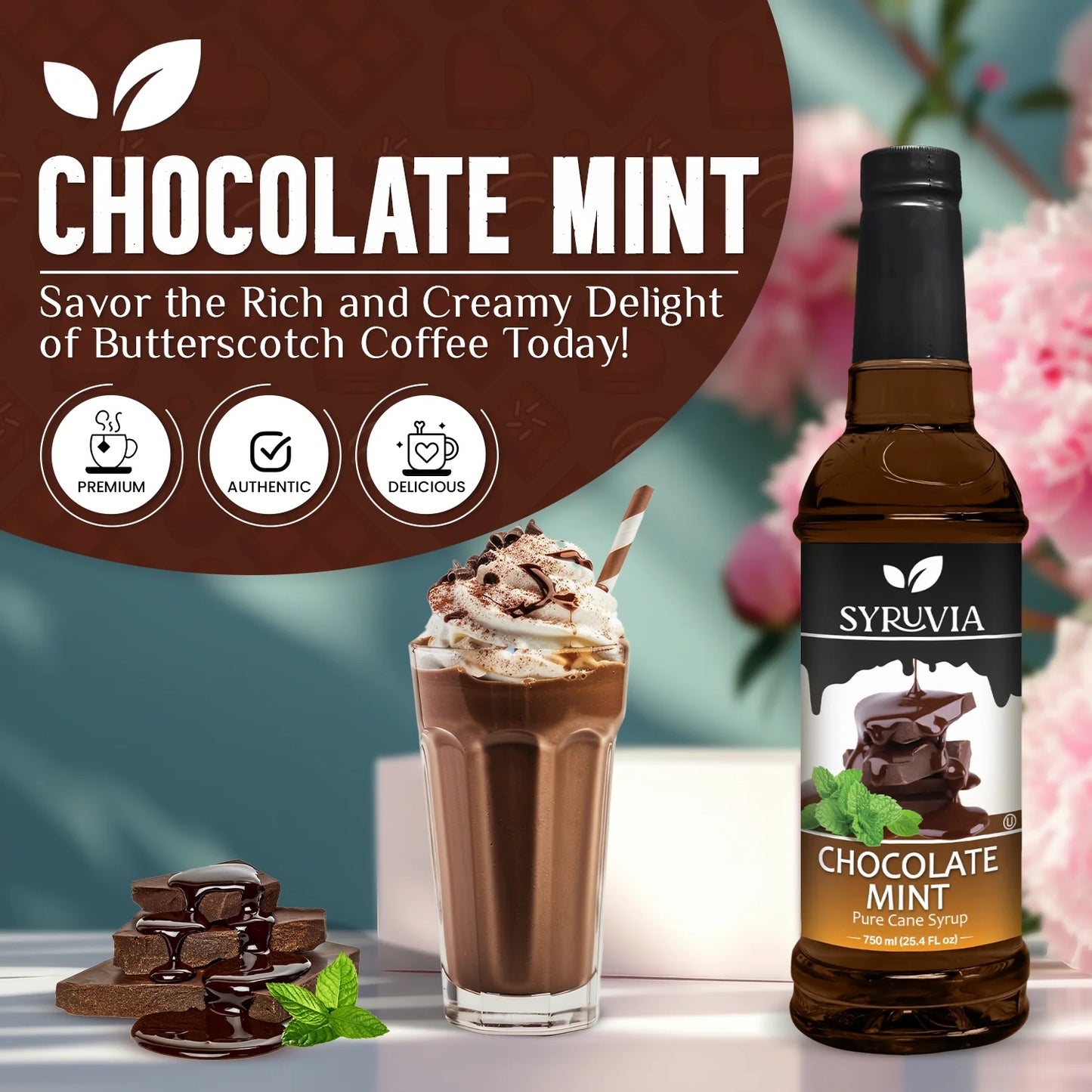 chocolate mint syrup for coffee