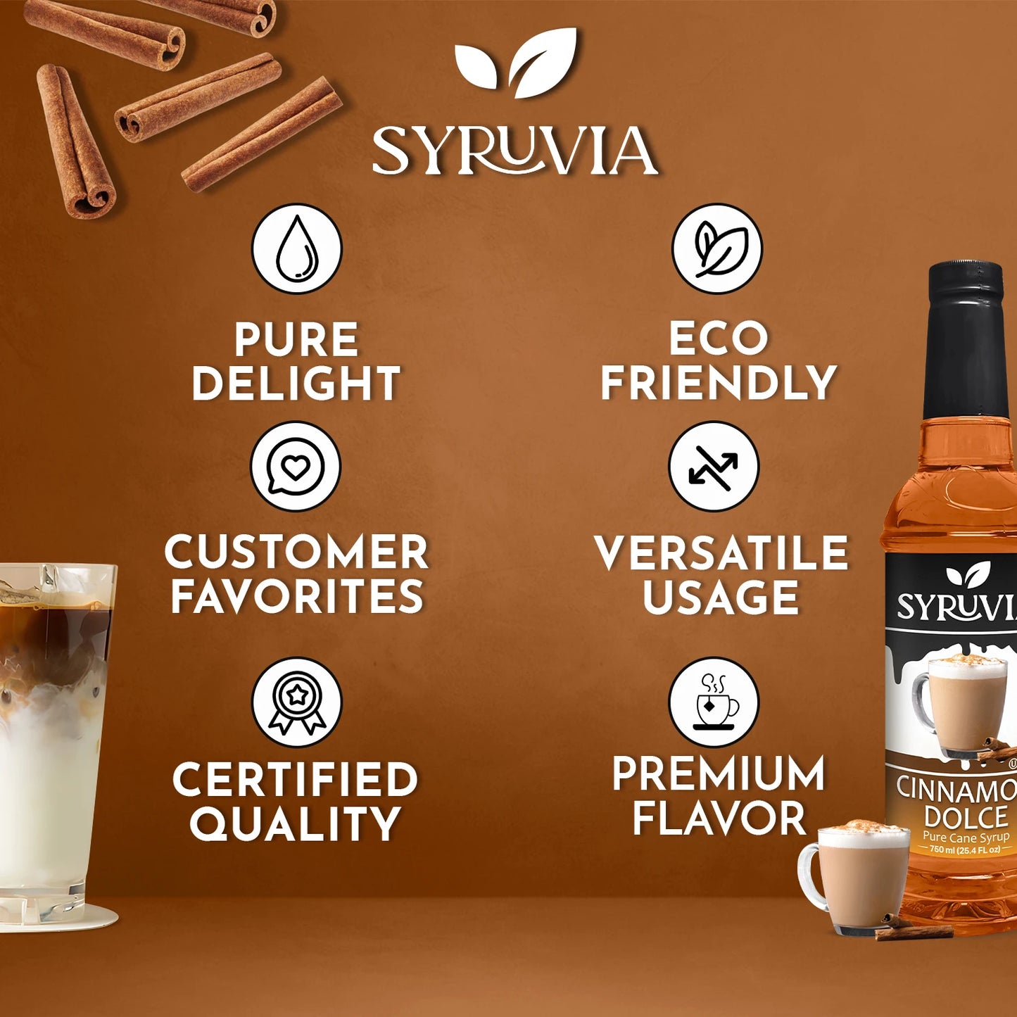 coffee syrup cinnamon dolce