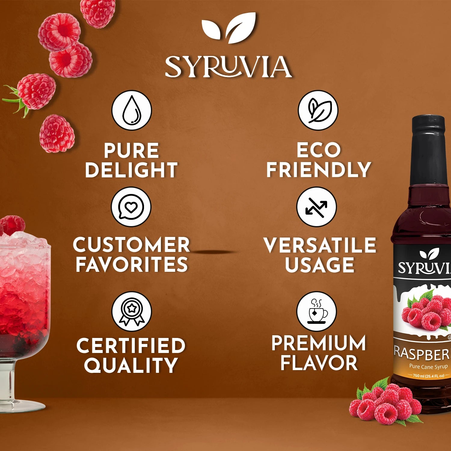 coffee syrup raspberry