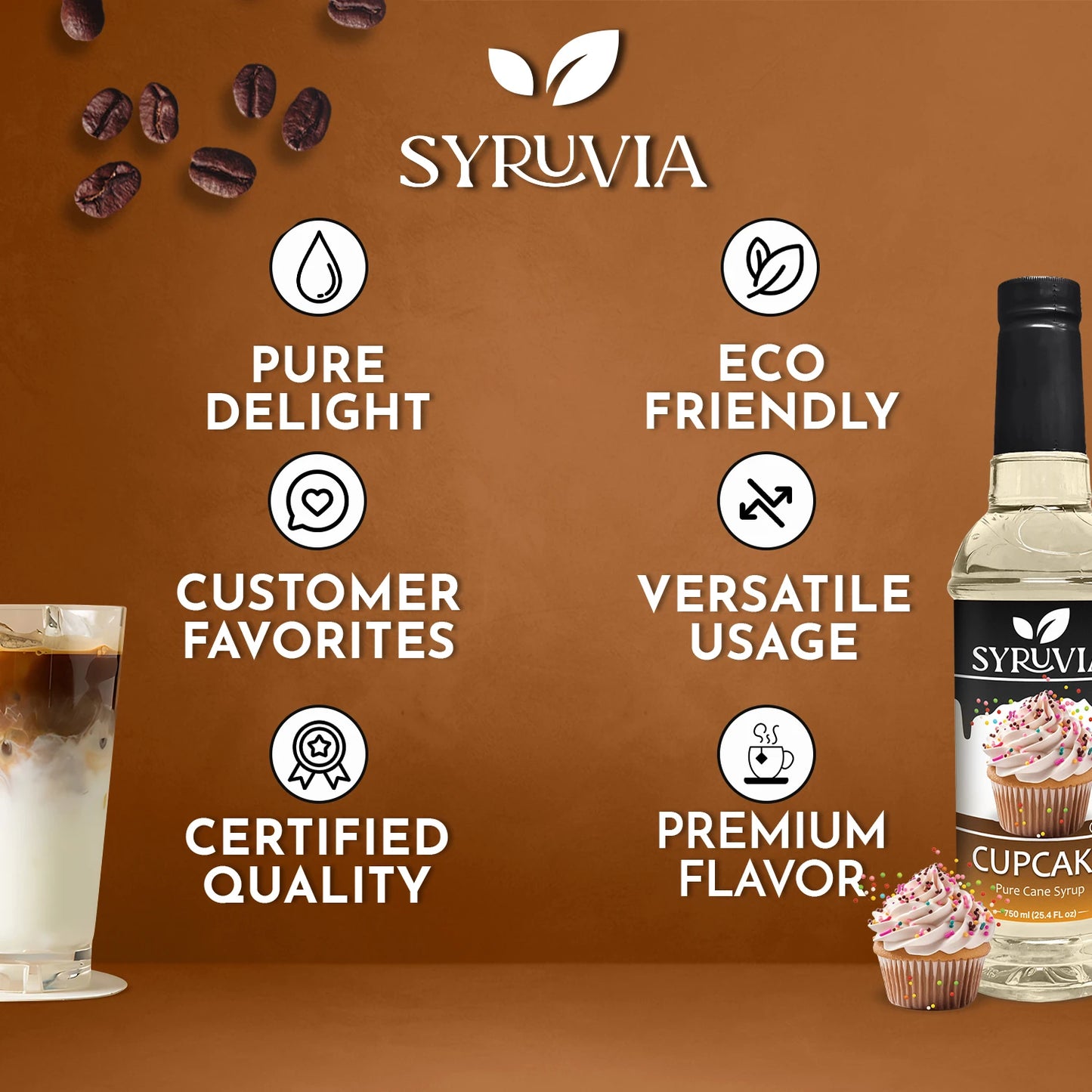 cupcake coffee flavored syrup