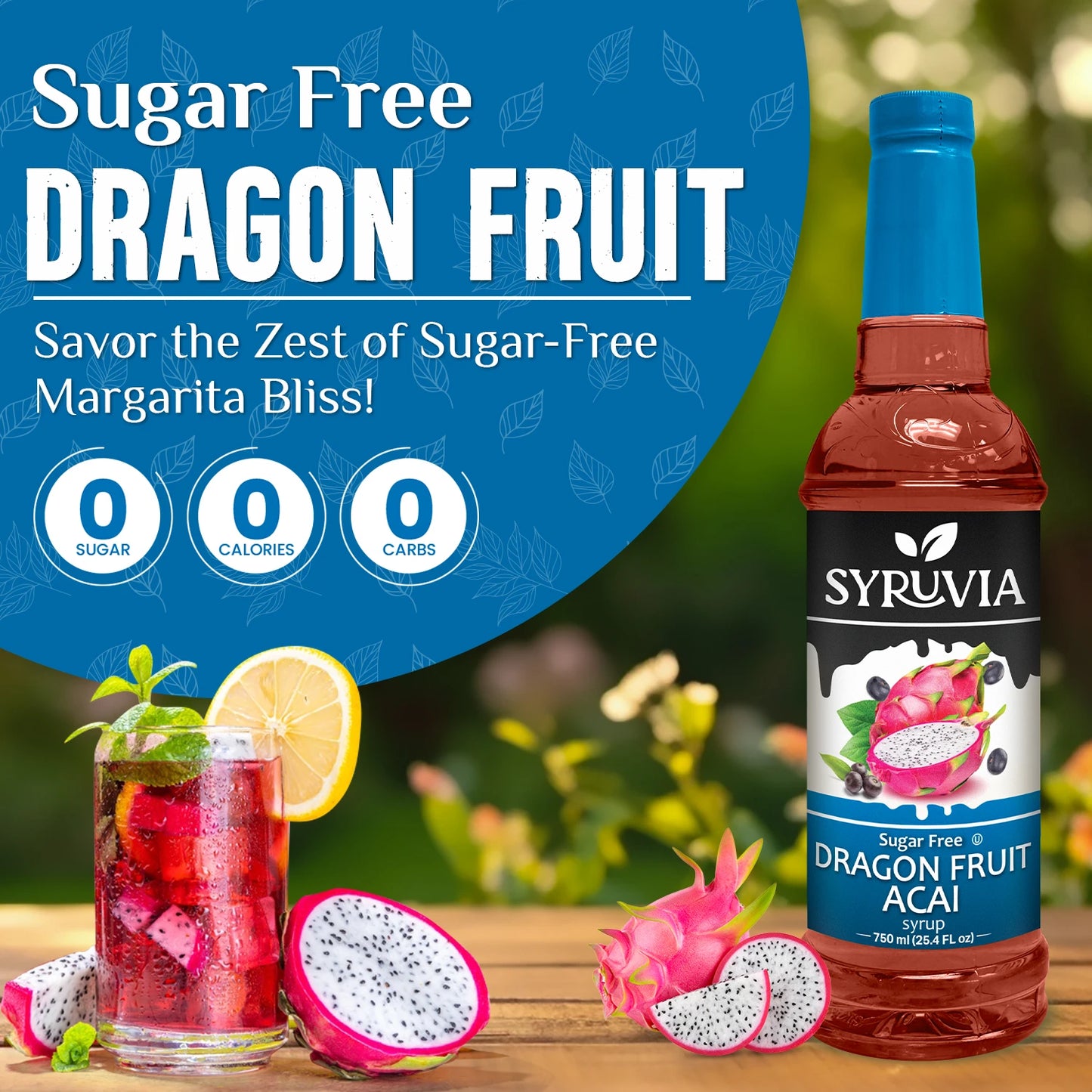 dragon fruit syrup sugar free