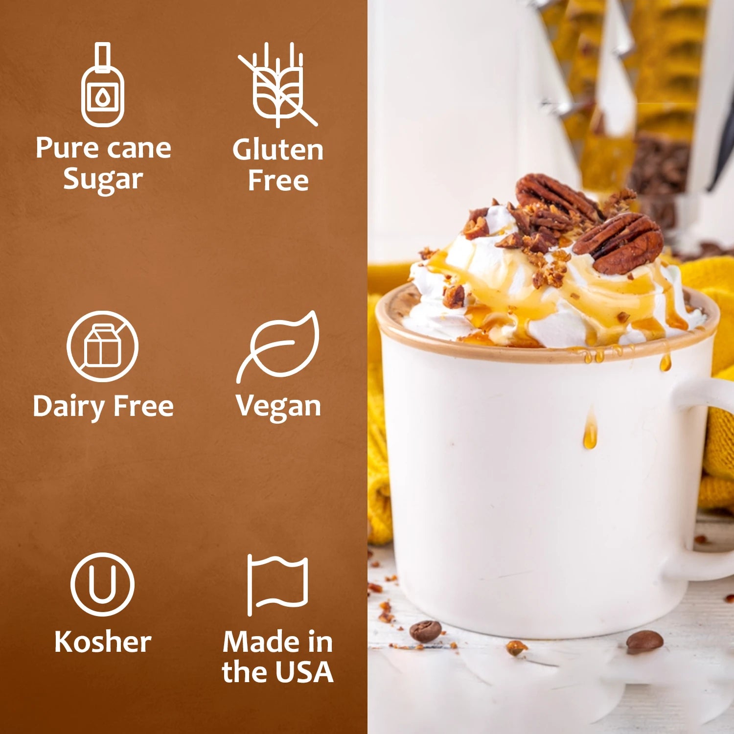 maple bourbon pecan syrup for coffee