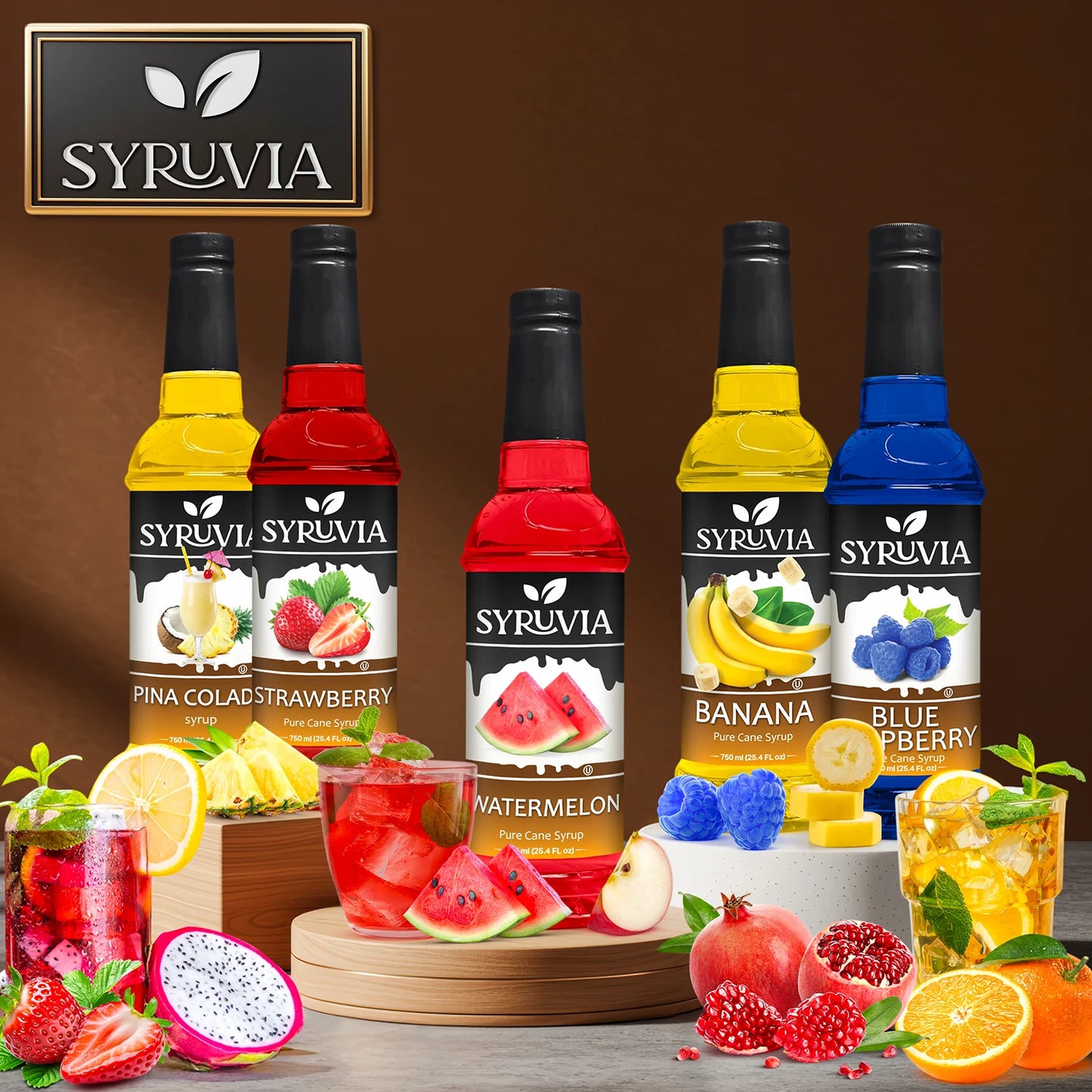 peach flavored syrup
