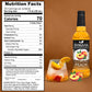 peach syrup nutrition facts
