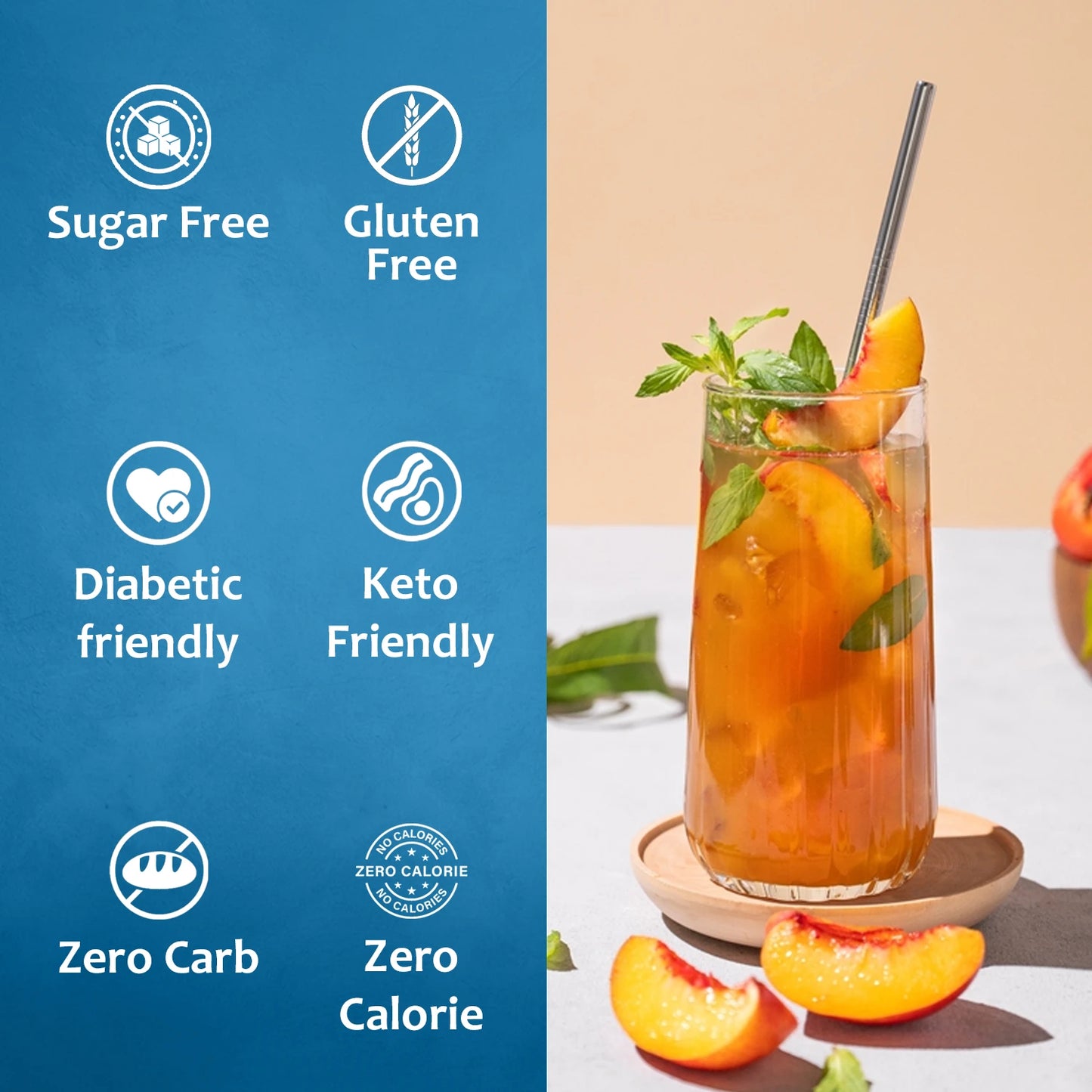peach syrup sugar free