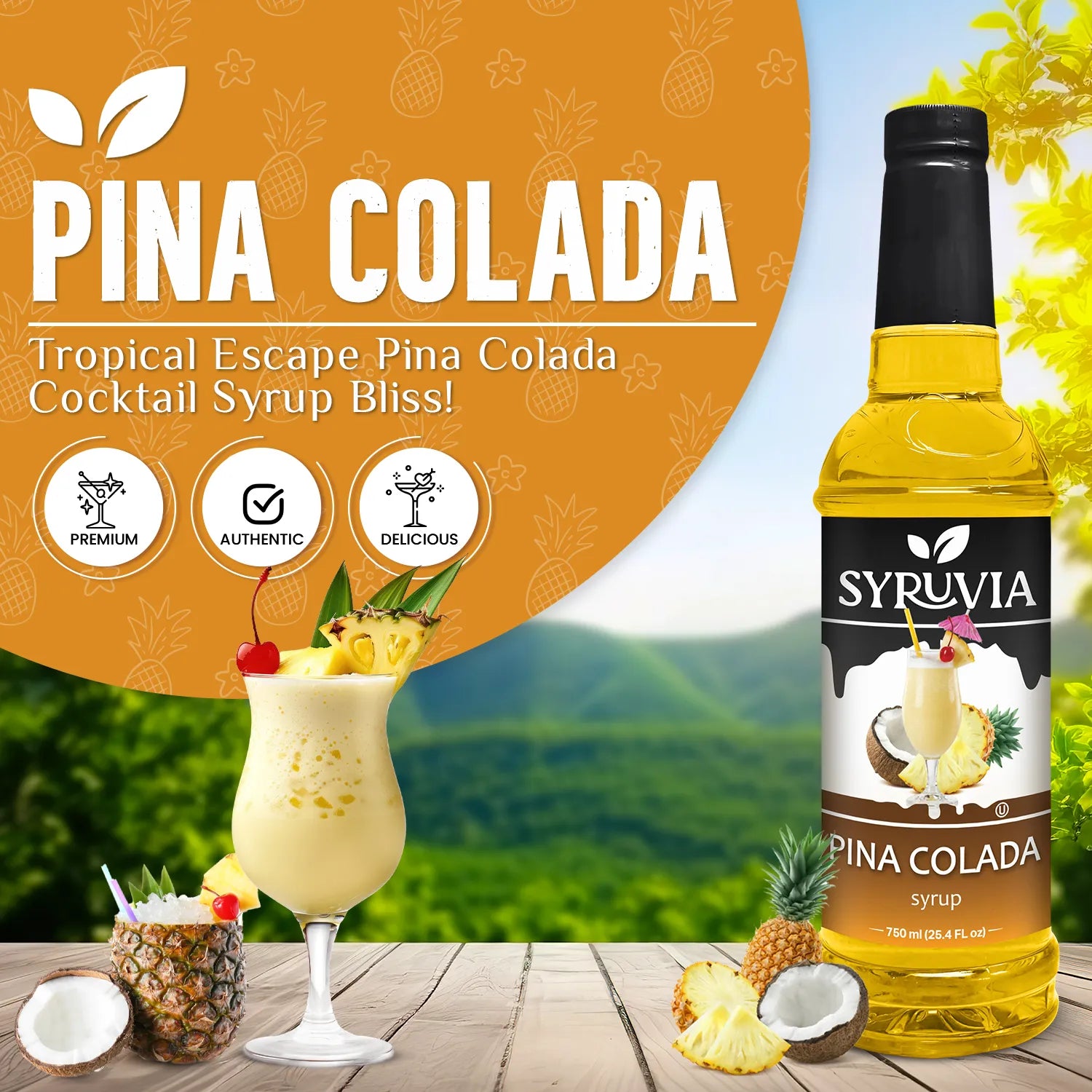 pina colada syrup for drink 