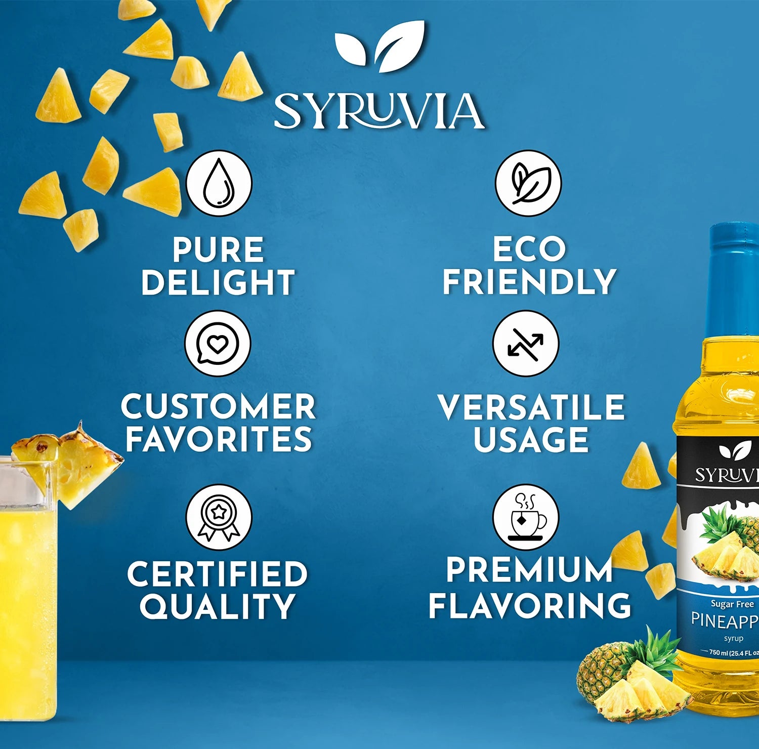 pineapple syrups sugar free  for coffee