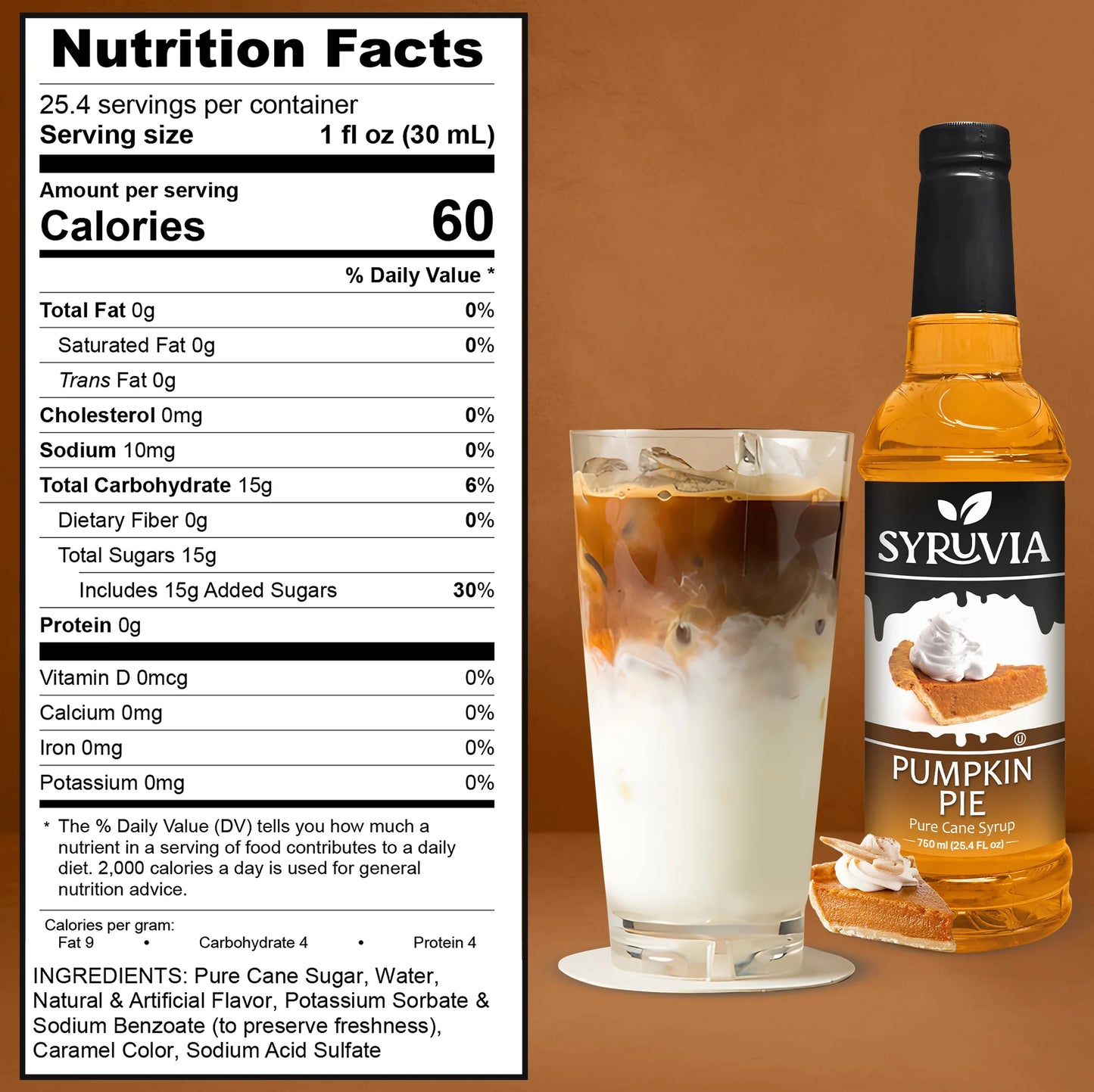 pumpkin syrup nutrition facts