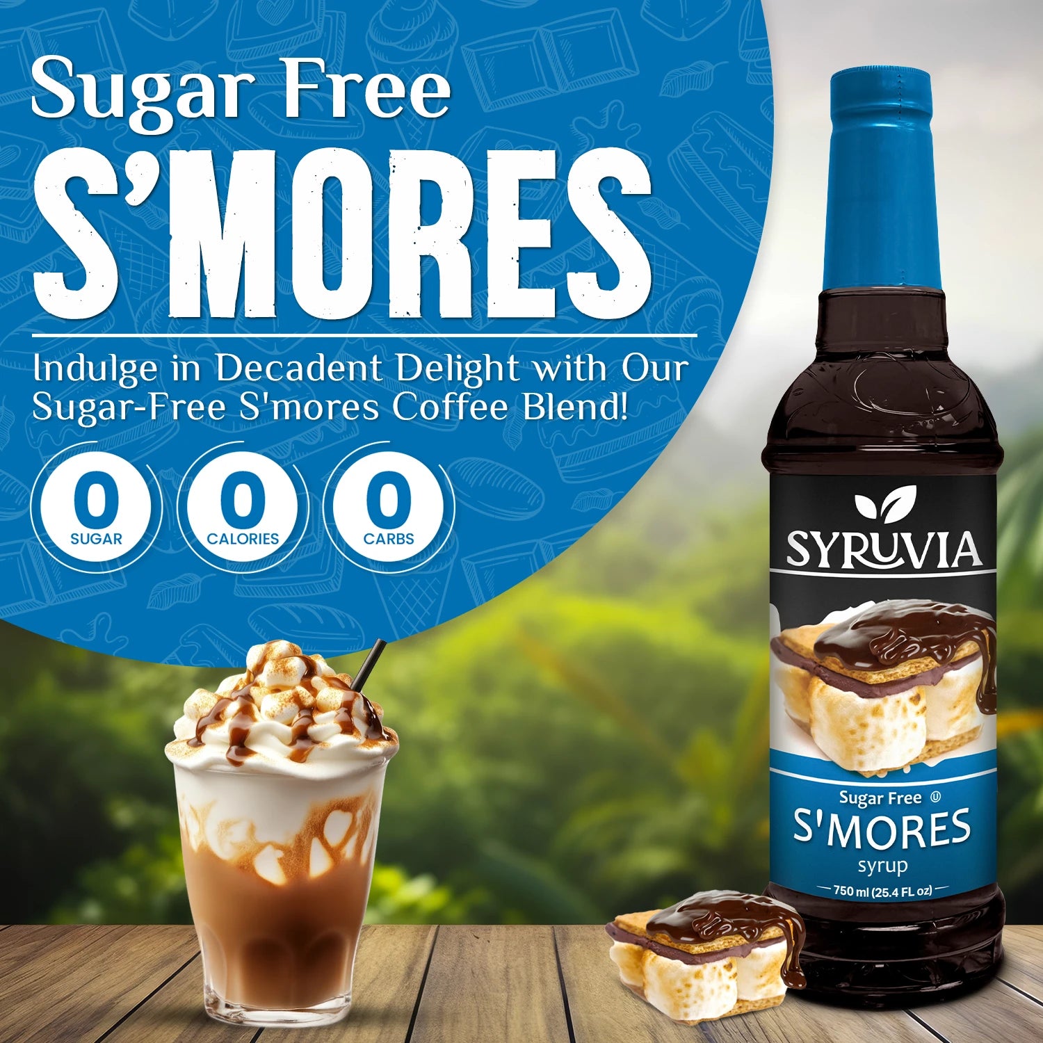 s'mores syrup for coffee sugar free
