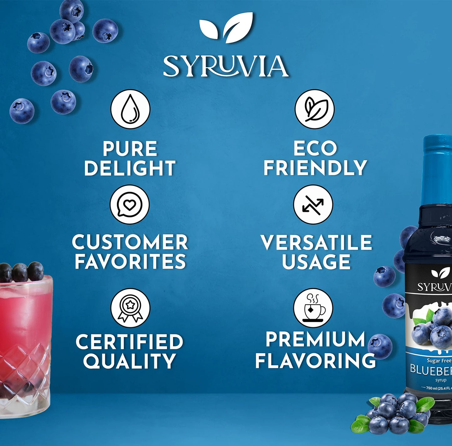 sugar free blueberry coffee syrup