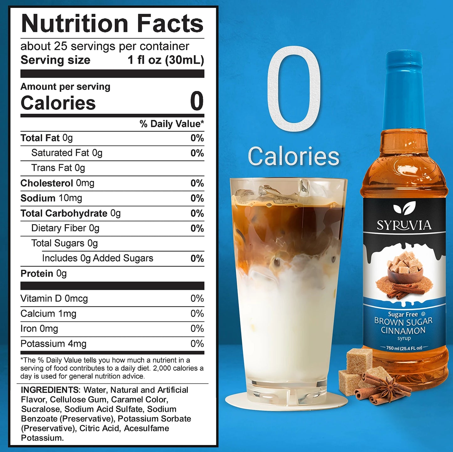 sugar free brown sugar syrup nutrition facts