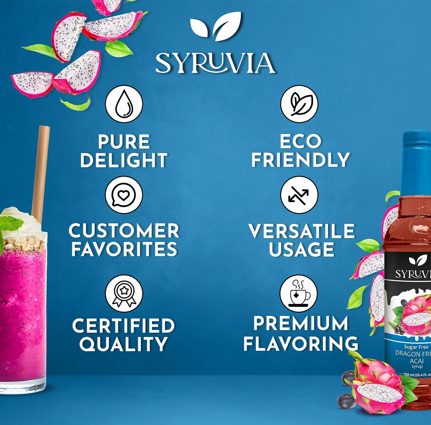 sugar free dragon fruit syrup for drinks