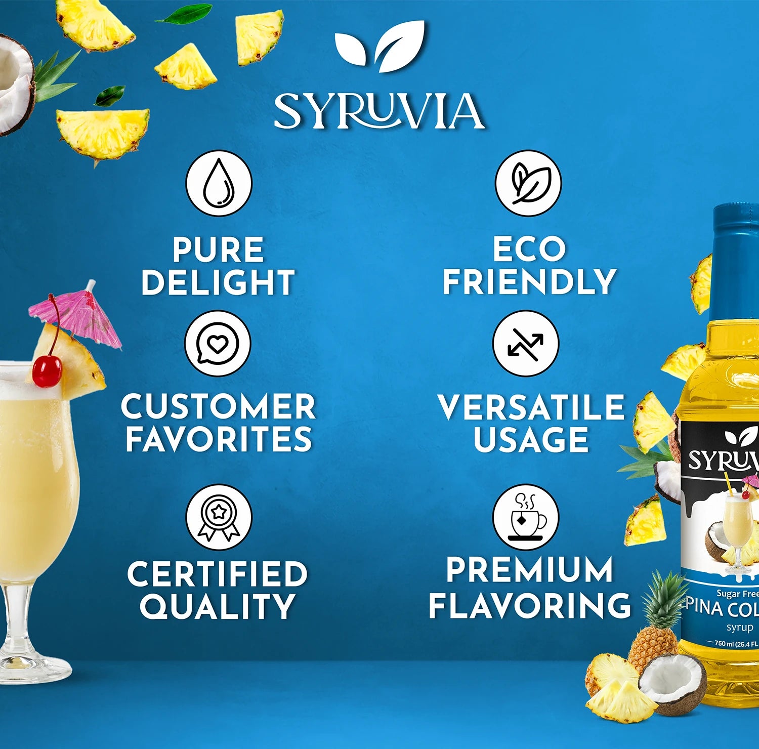 sugar free pina colada  coffee syrup