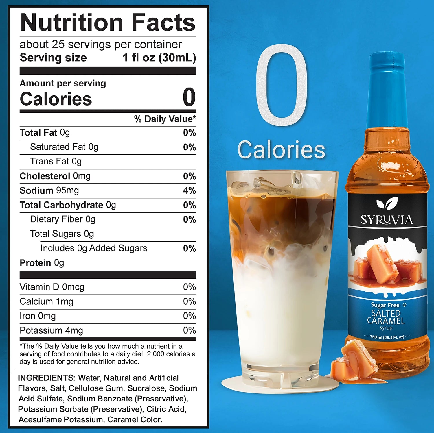 sugar free salted caramel syrup nutrition facts