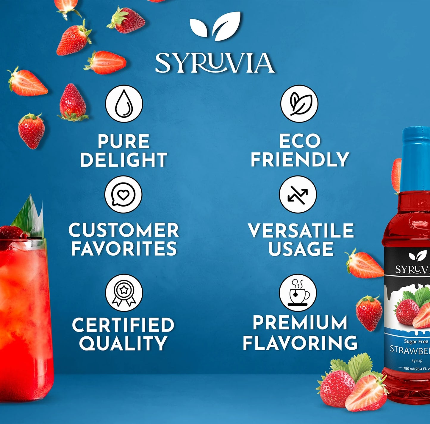 sugar free strawberry drinks