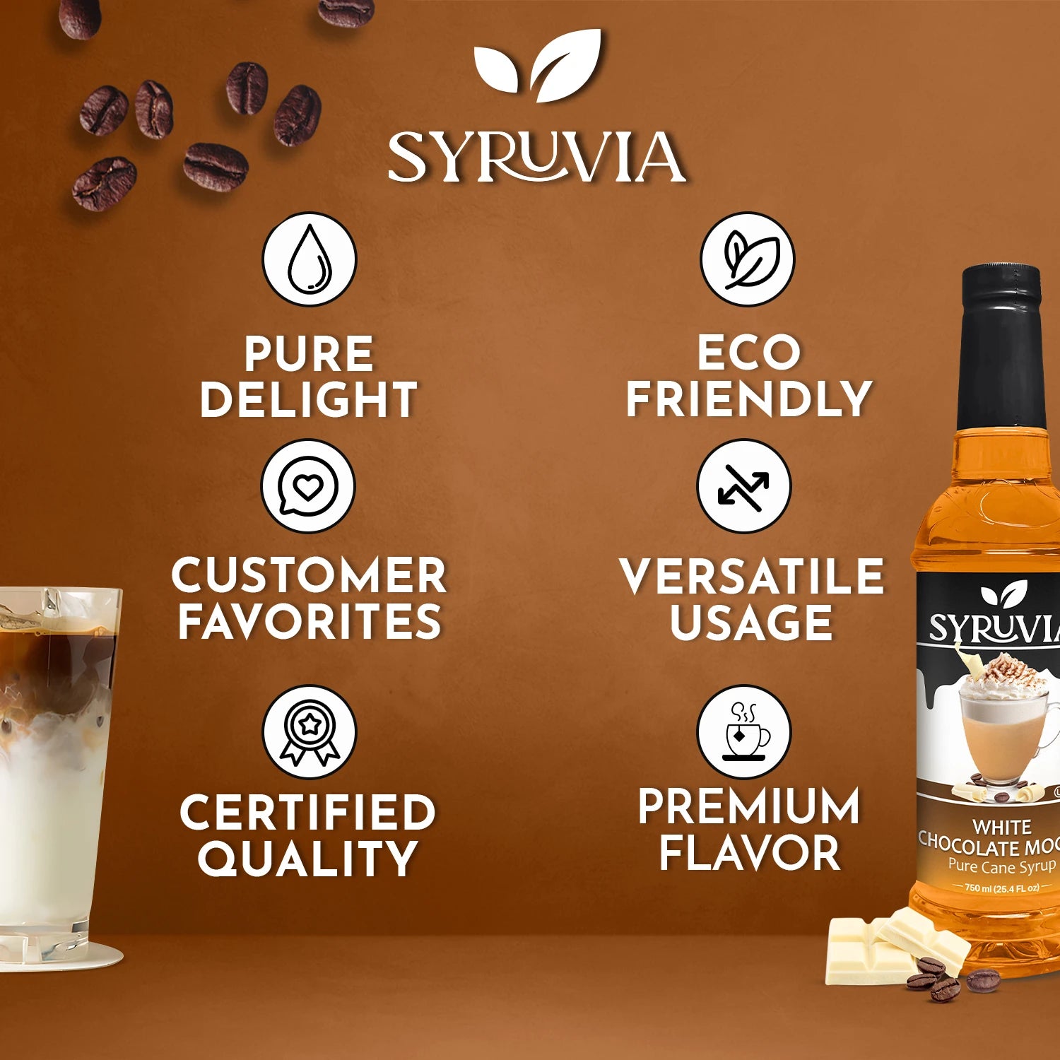 white chocolate mocha syrup for cocktails