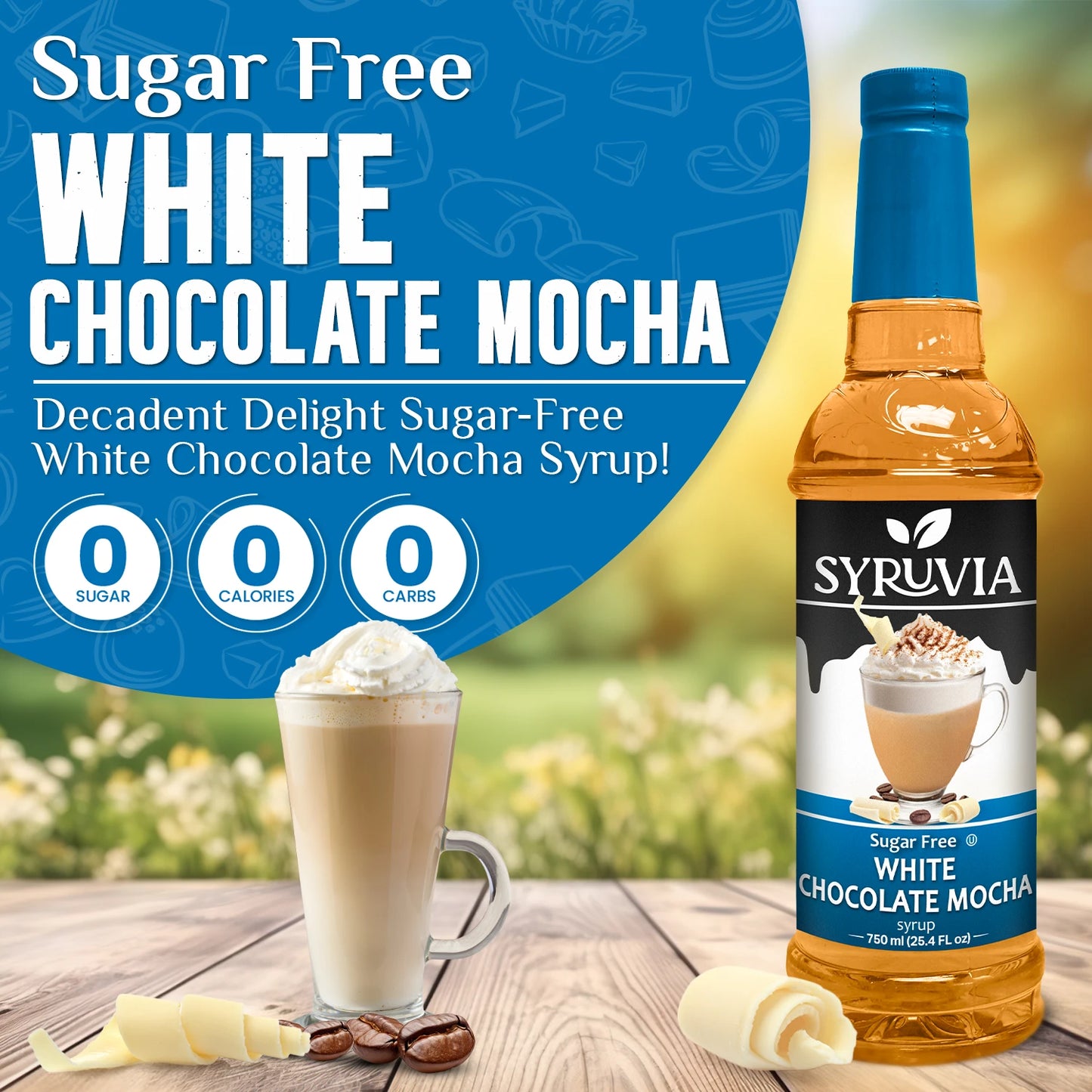 white chocolate syrup sugar free